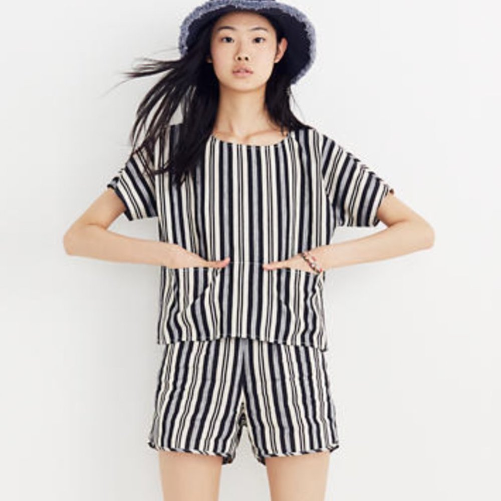 Madewell Evelyn Striped Short